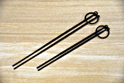 南部鉄器の輪付き火箸