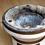 実験用の「お外で七輪」