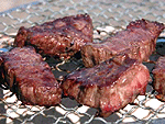お肉がジュウ!